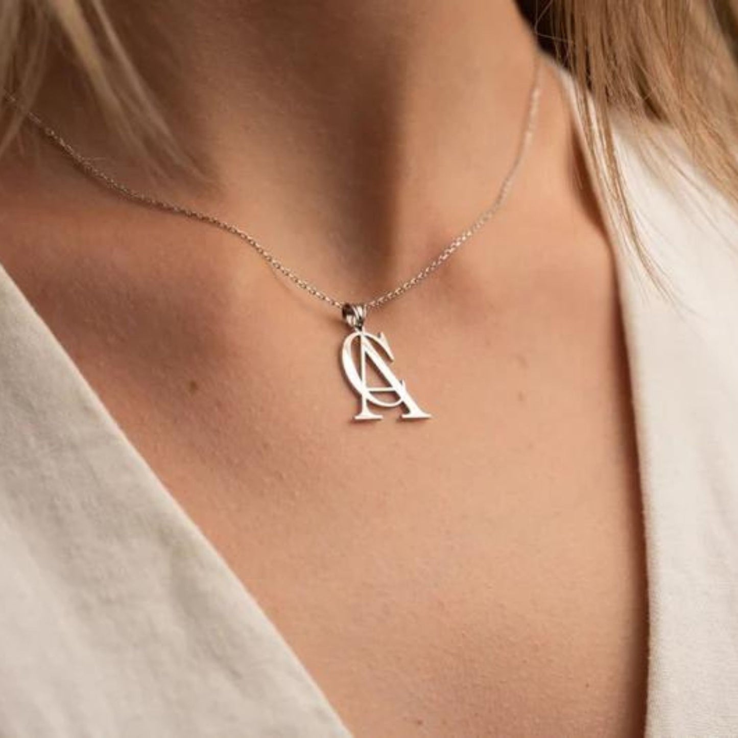 Custom Double Initial Necklace