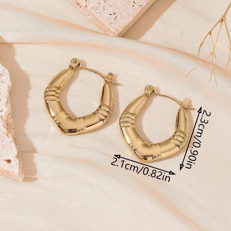 Dainty Golden Hoop Earrings