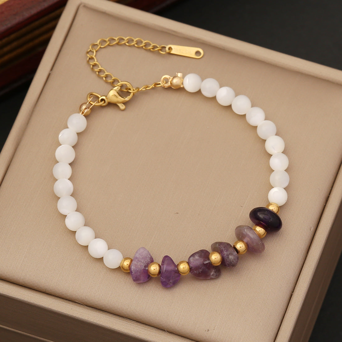 Natural Gemstone Beaded Bracelet