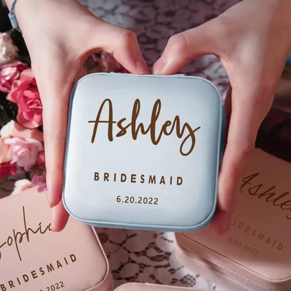 Custom Bridesmaid Name Jewelry Box