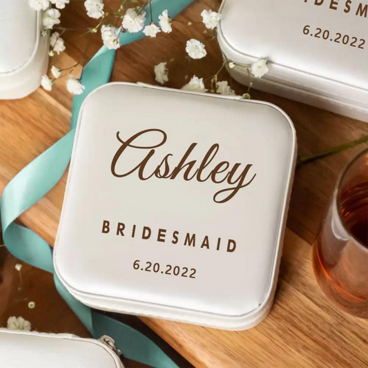 Custom Bridesmaid Name Jewelry Box