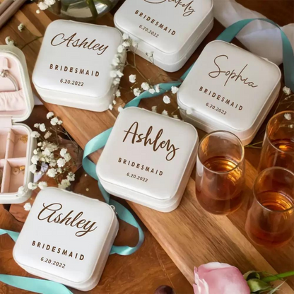 Custom Bridesmaid Name Jewelry Box