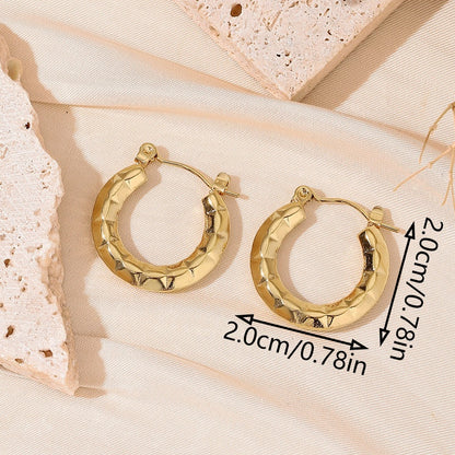 Dainty Golden Hoop Earrings