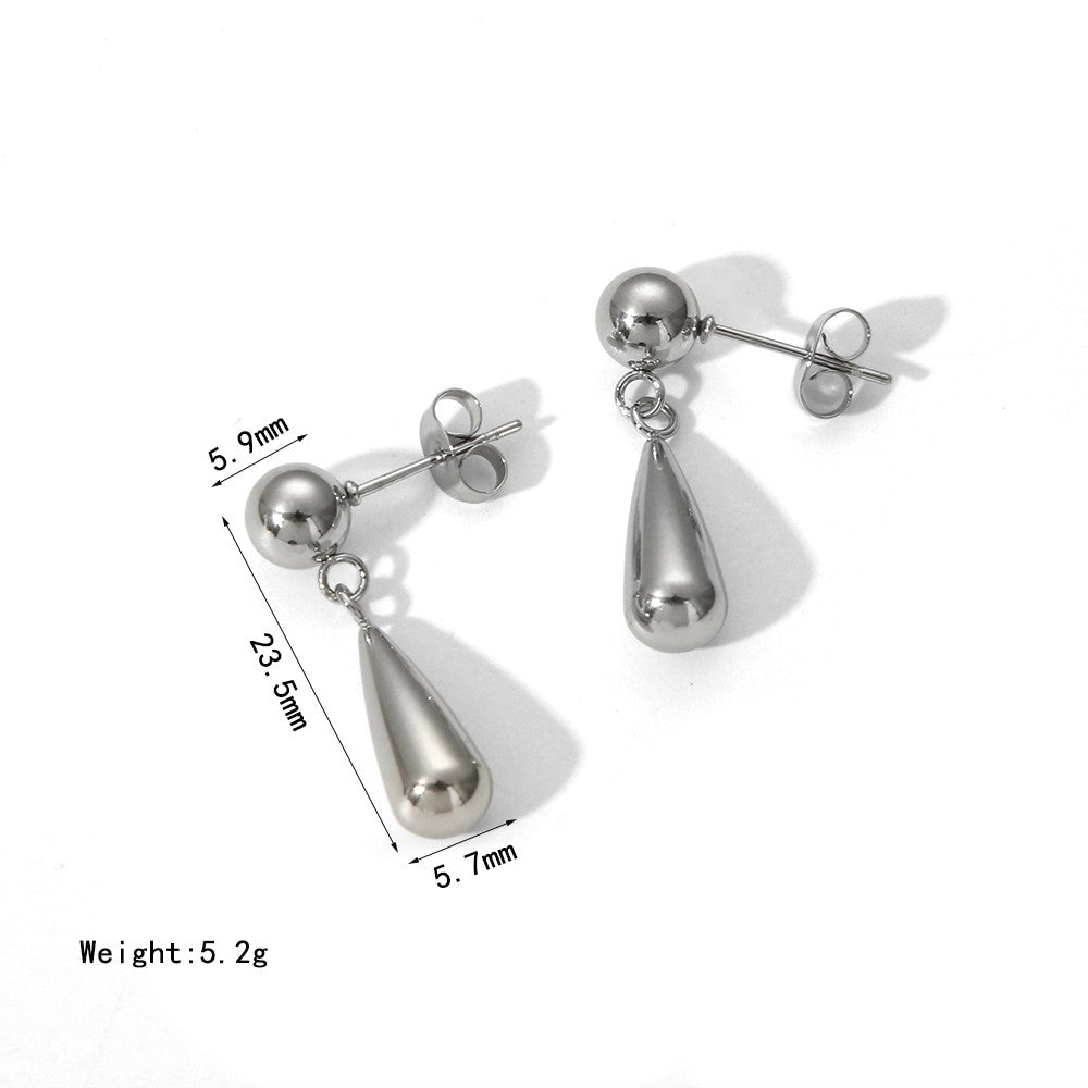 Dainty Droplet Dangle Earrings