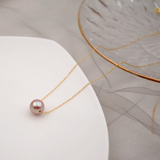 Minimalist Pearl Chain Necklace