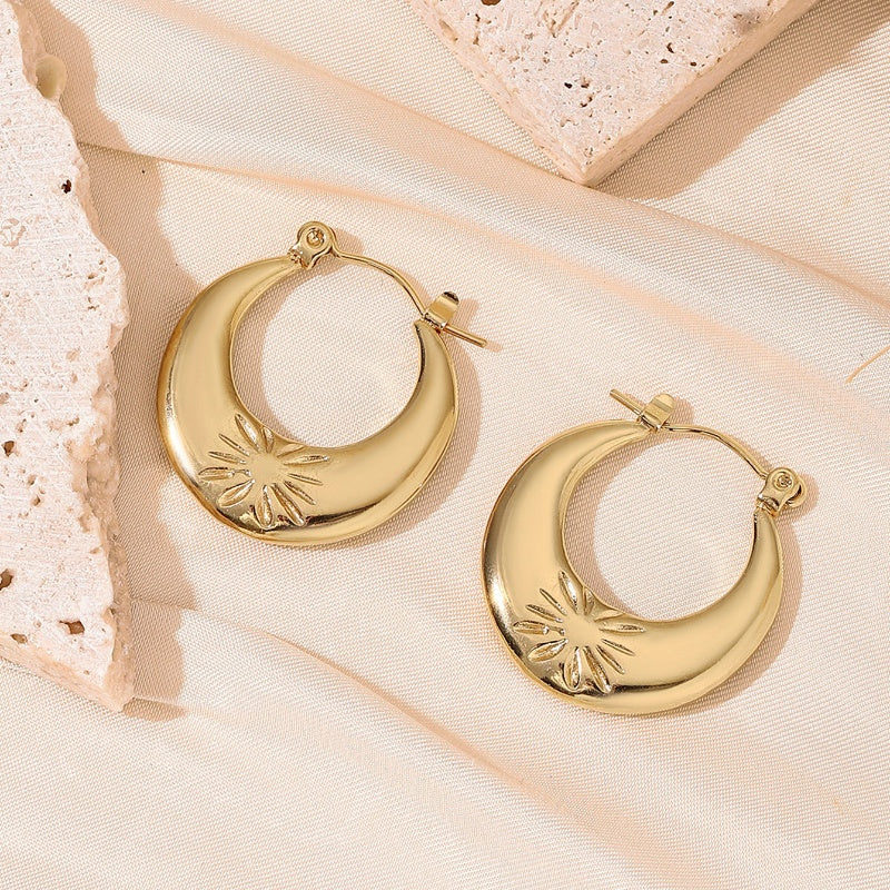 Dainty Golden Hoop Earrings