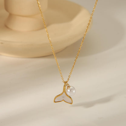 Beachy Golden Pendant Necklaces