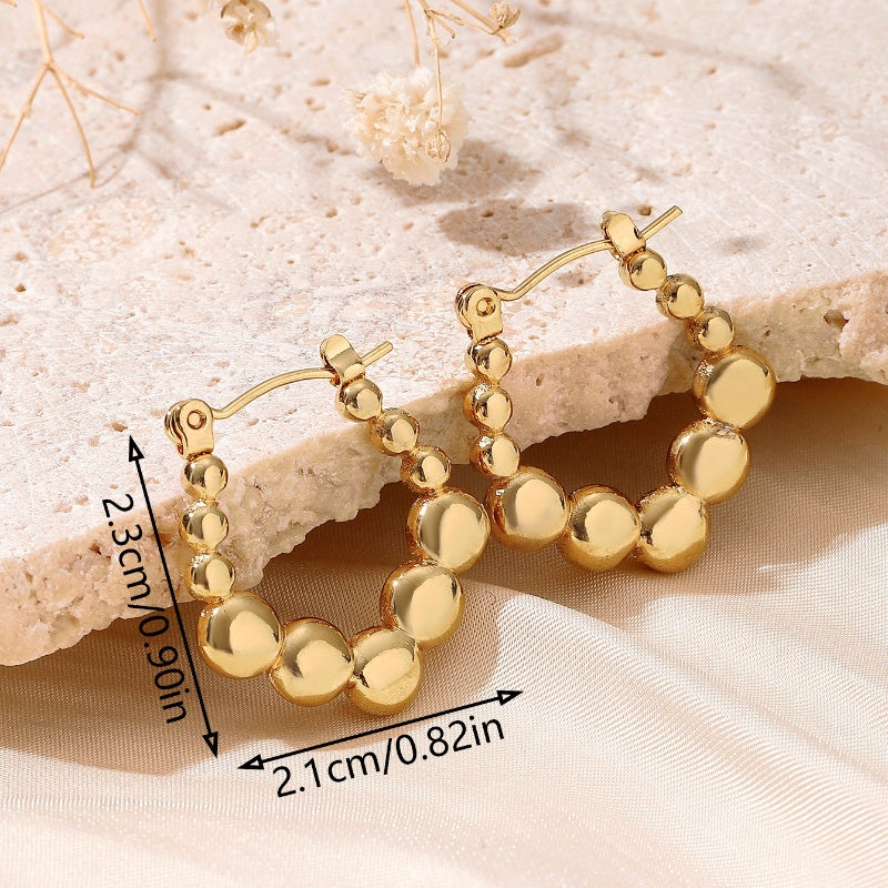 Dainty Golden Hoop Earrings