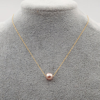 Minimalist Pearl Chain Necklace