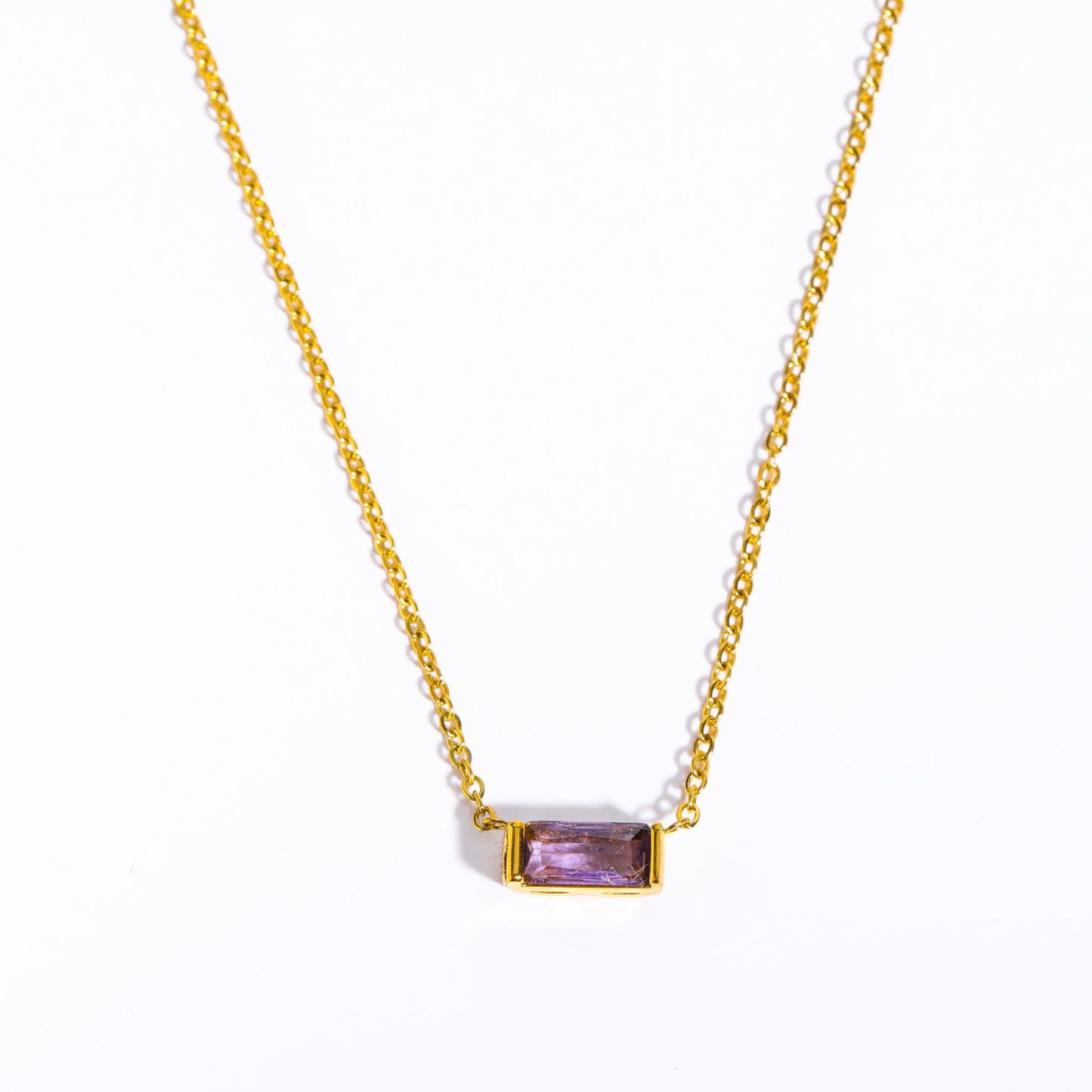 Minimalist Birthstone Chain Necklace