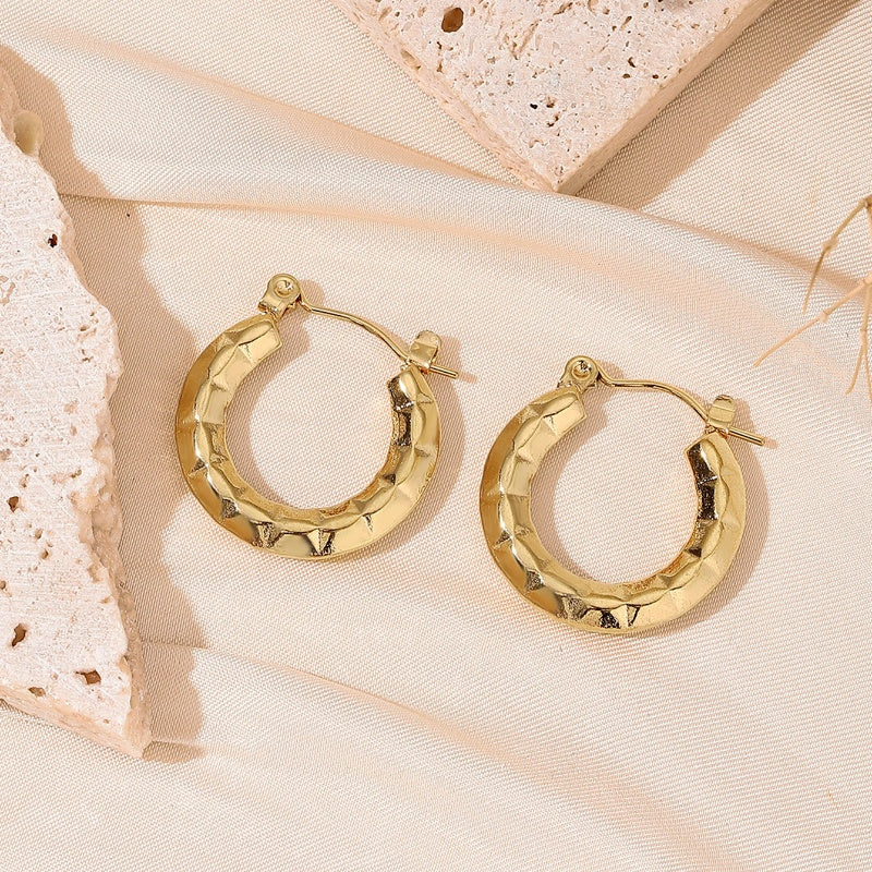 Dainty Golden Hoop Earrings