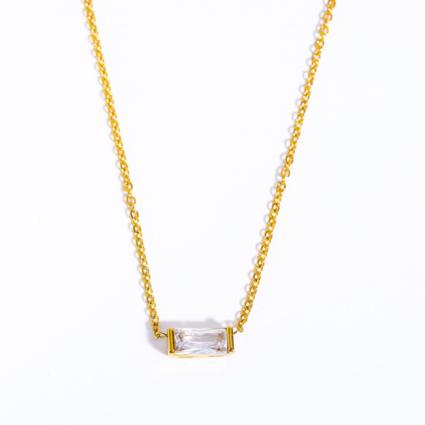 Minimalist Birthstone Chain Necklace