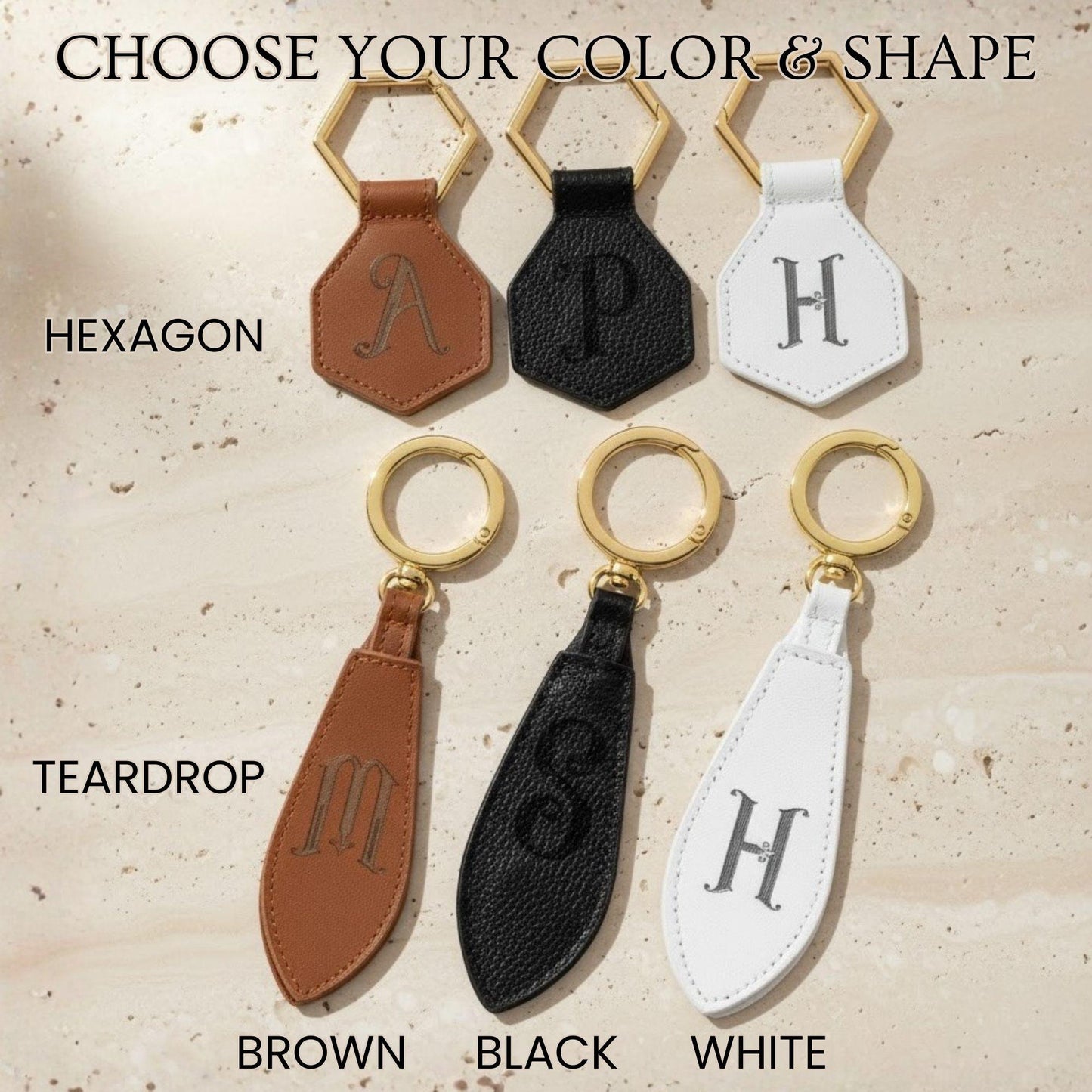 Custom Leather Magnetic Hat Clip with Initial