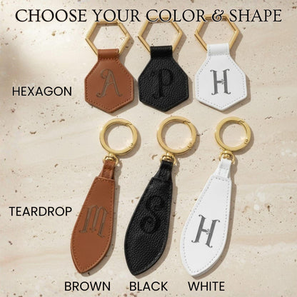 Custom Leather Magnetic Hat Clip with Initial