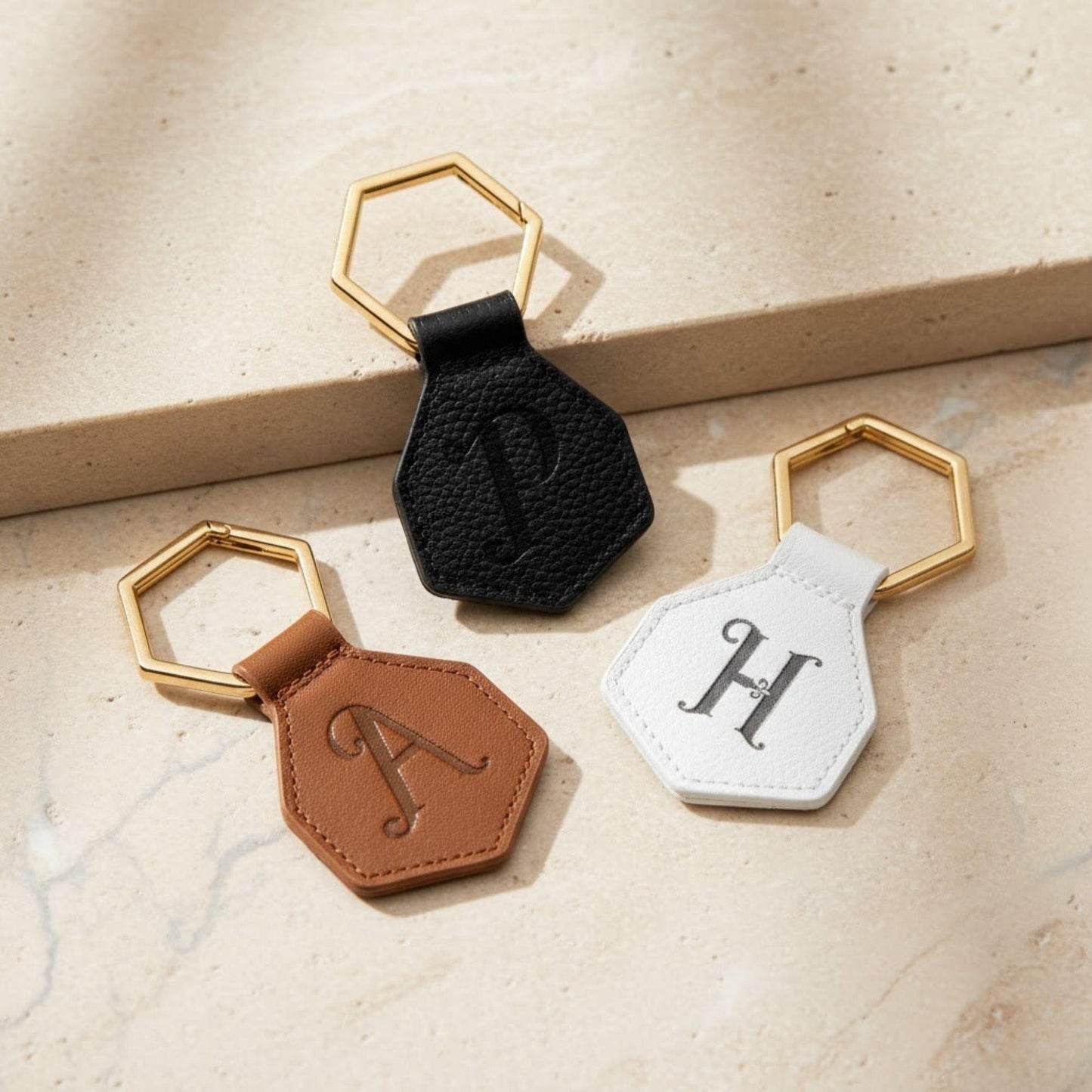 Custom Leather Magnetic Hat Clip with Initial