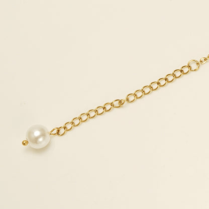 Pearl Charm Golden Chain Anklet