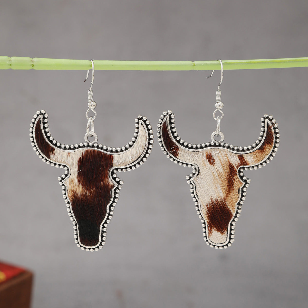 Western Cattle Dangle Earrings