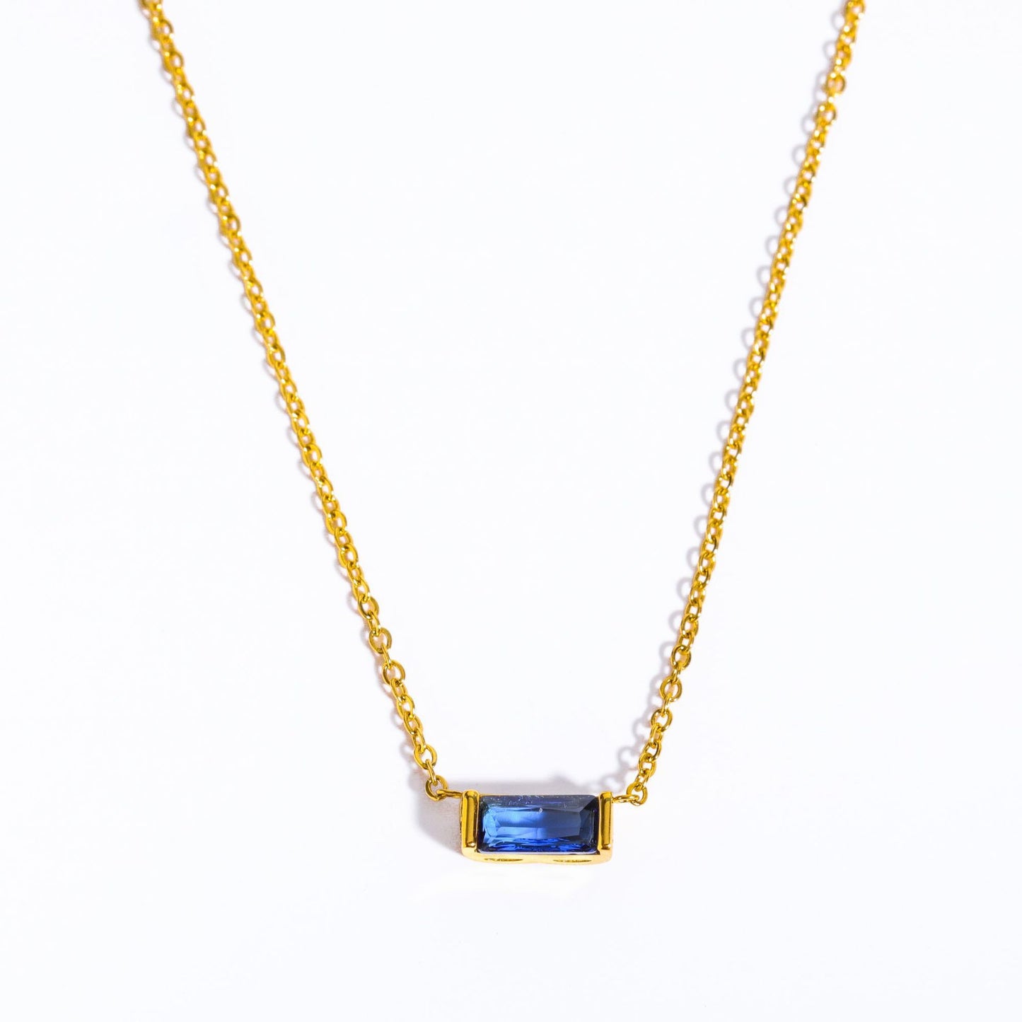 Minimalist Birthstone Chain Necklace