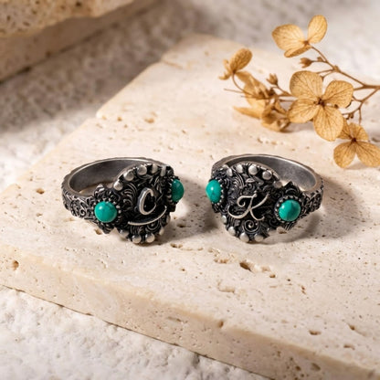 Custom Western Ring with Initial or Brand Logo