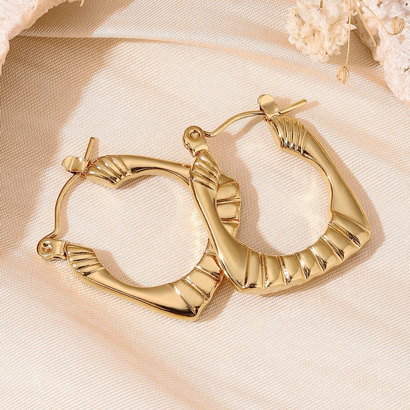 Dainty Golden Hoop Earrings