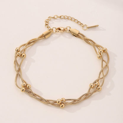 Dainty Braided Chain Anklet