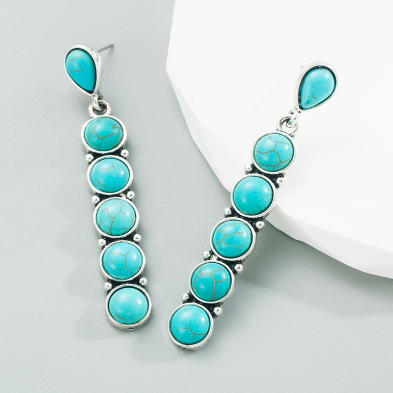 Simple Turquoise Drop Earrings