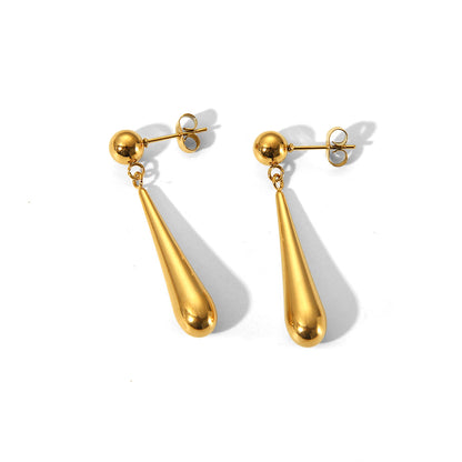 Dainty Droplet Dangle Earrings