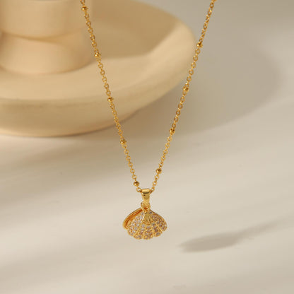 Beachy Golden Pendant Necklaces