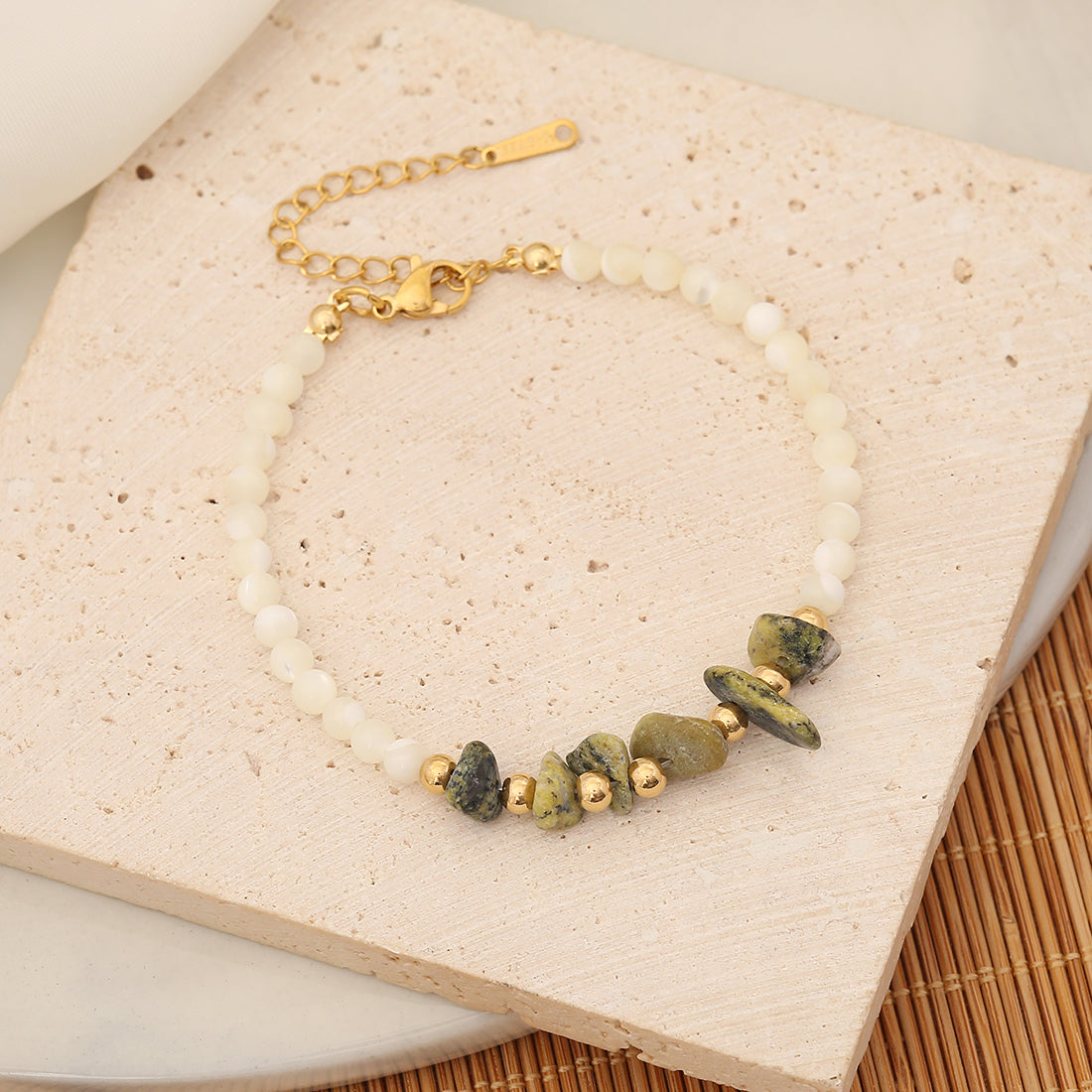 Natural Gemstone Beaded Bracelet