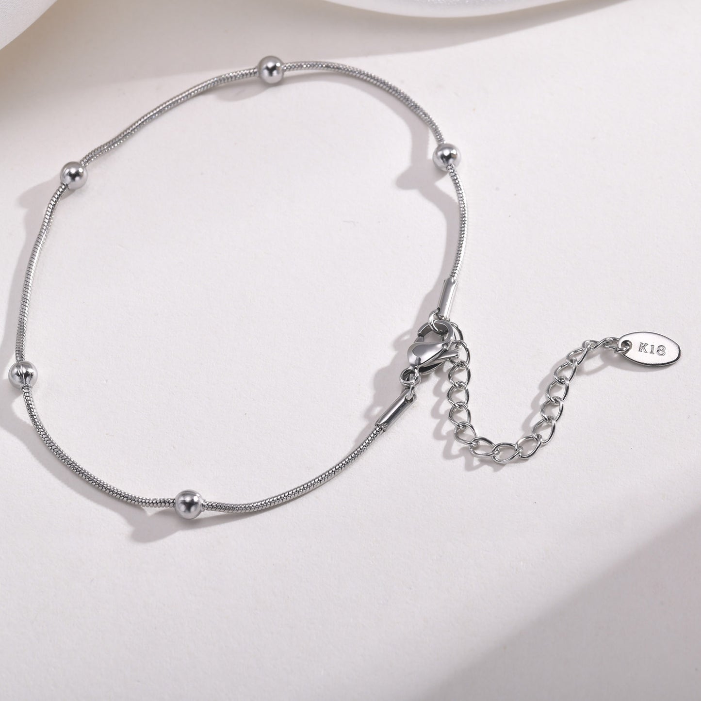 Minimalist Satellite Chain Anklet