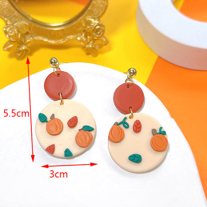 Spooky Halloween Polymer Clay Drop Earrings