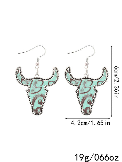 Western Cattle Dangle Earrings