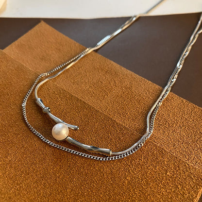 Elegant Pearl Layered Necklaces