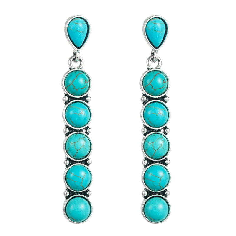 Simple Turquoise Drop Earrings