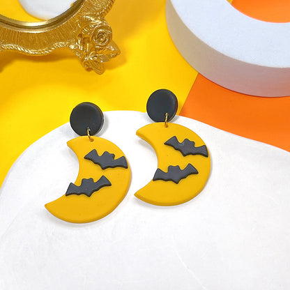 Spooky Halloween Polymer Clay Drop Earrings