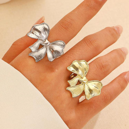 Art Coquette Bow Statement Adjustable Ring