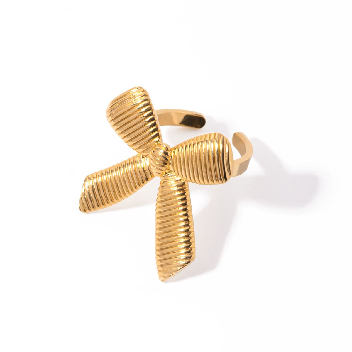 Coquette Bow Statement Open Ring