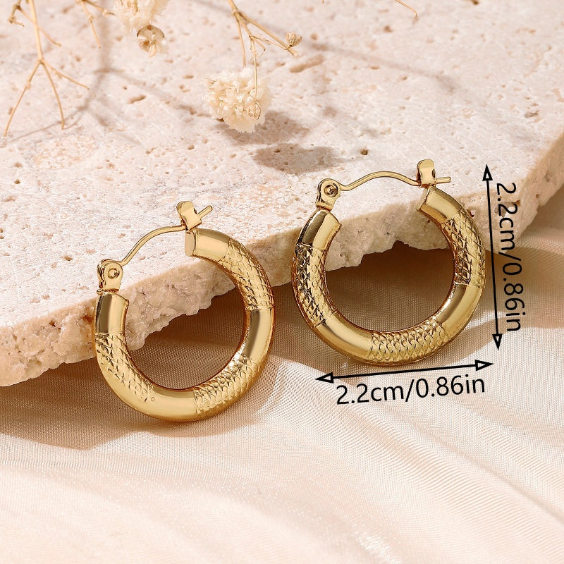 Dainty Golden Hoop Earrings