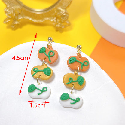 Spooky Halloween Polymer Clay Drop Earrings