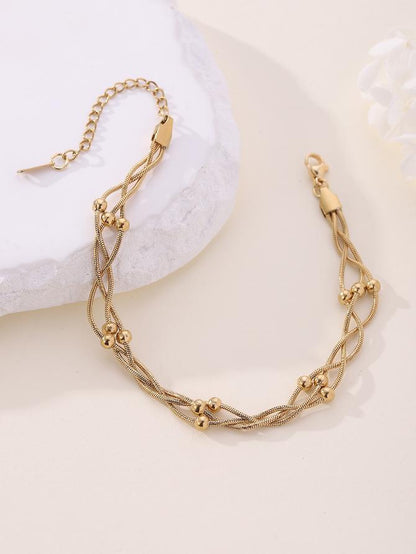 Dainty Braided Chain Anklet