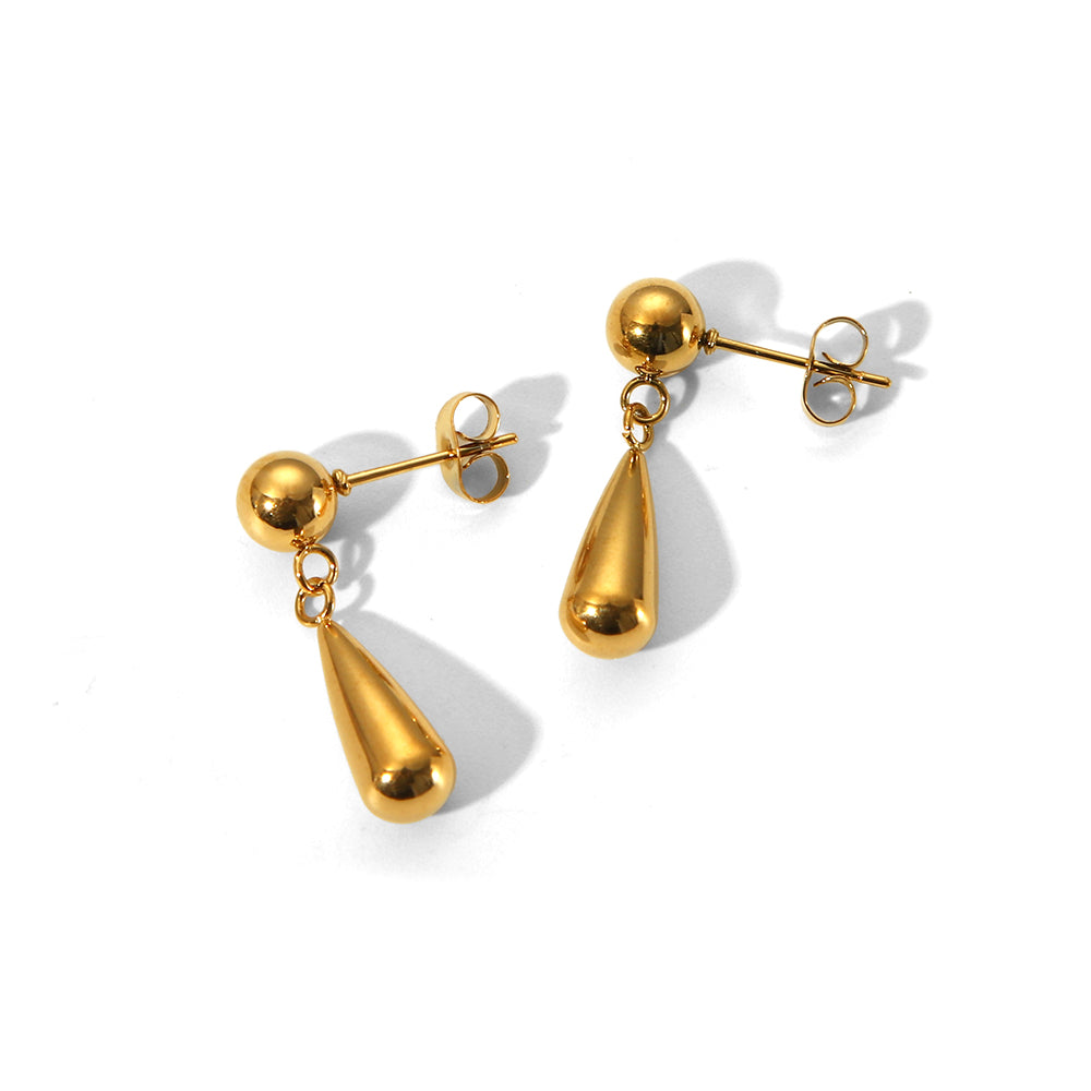 Dainty Droplet Dangle Earrings