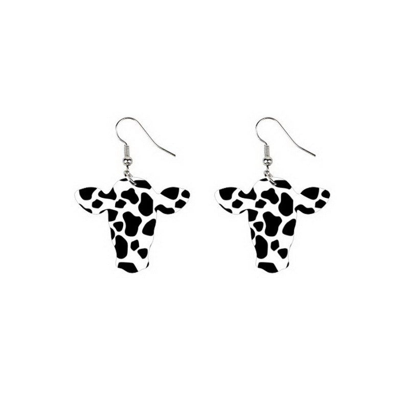 Cute Retro Cowgirl Hook Earrings