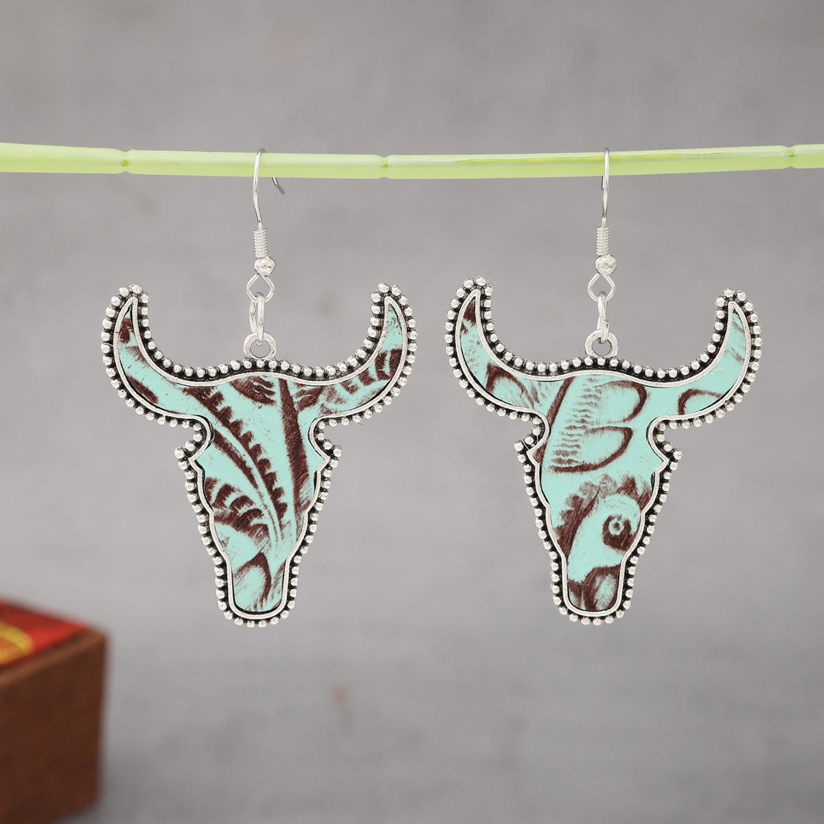 Western Cattle Dangle Earrings