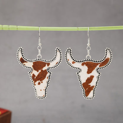 Western Cattle Dangle Earrings