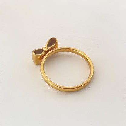 Dainty Simple Bow Ring