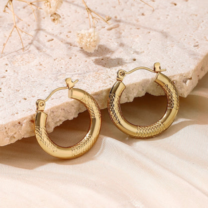 Dainty Golden Hoop Earrings