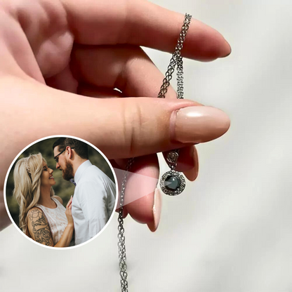 Custom Dainty Photo Projection Necklace