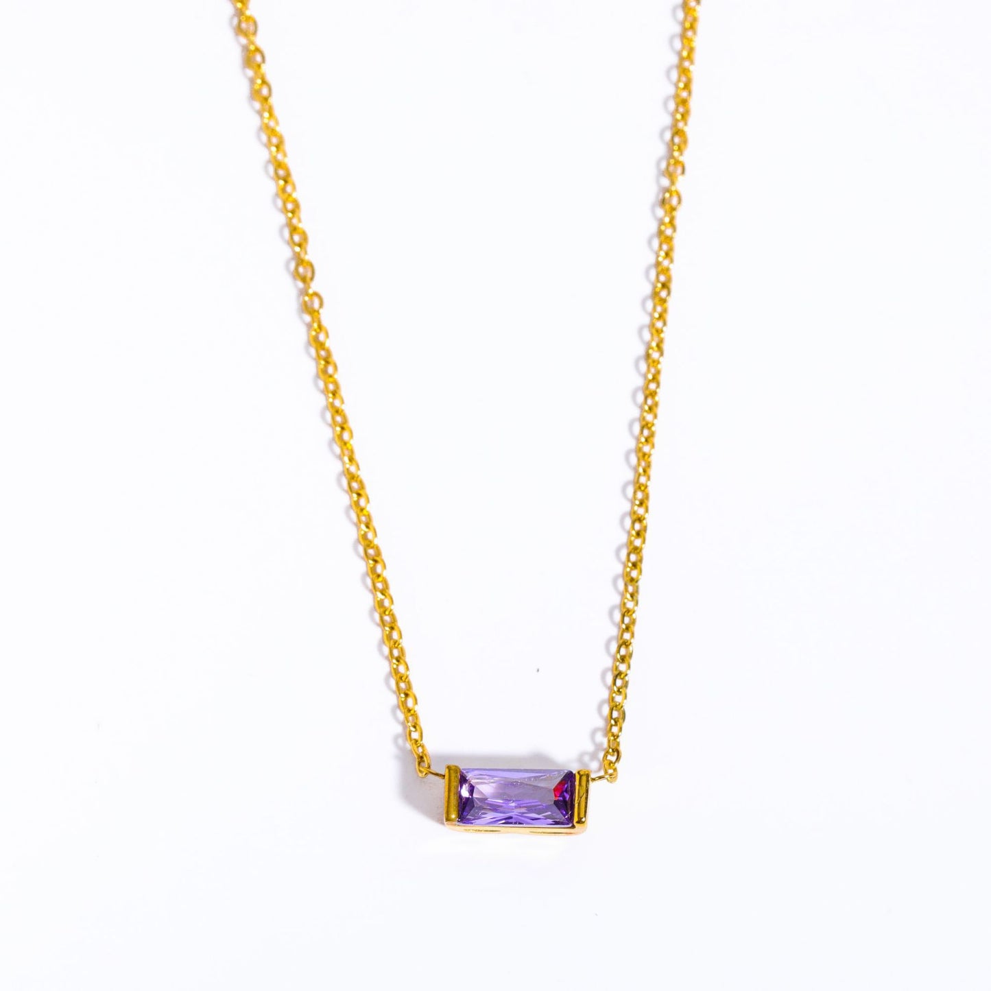 Minimalist Birthstone Chain Necklace