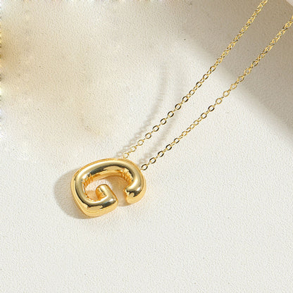 Balloon Initial Letter Pendant Necklace