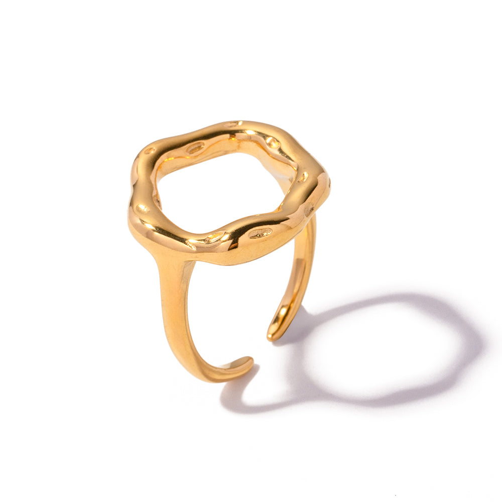 Modern Abstract Hollow Ring